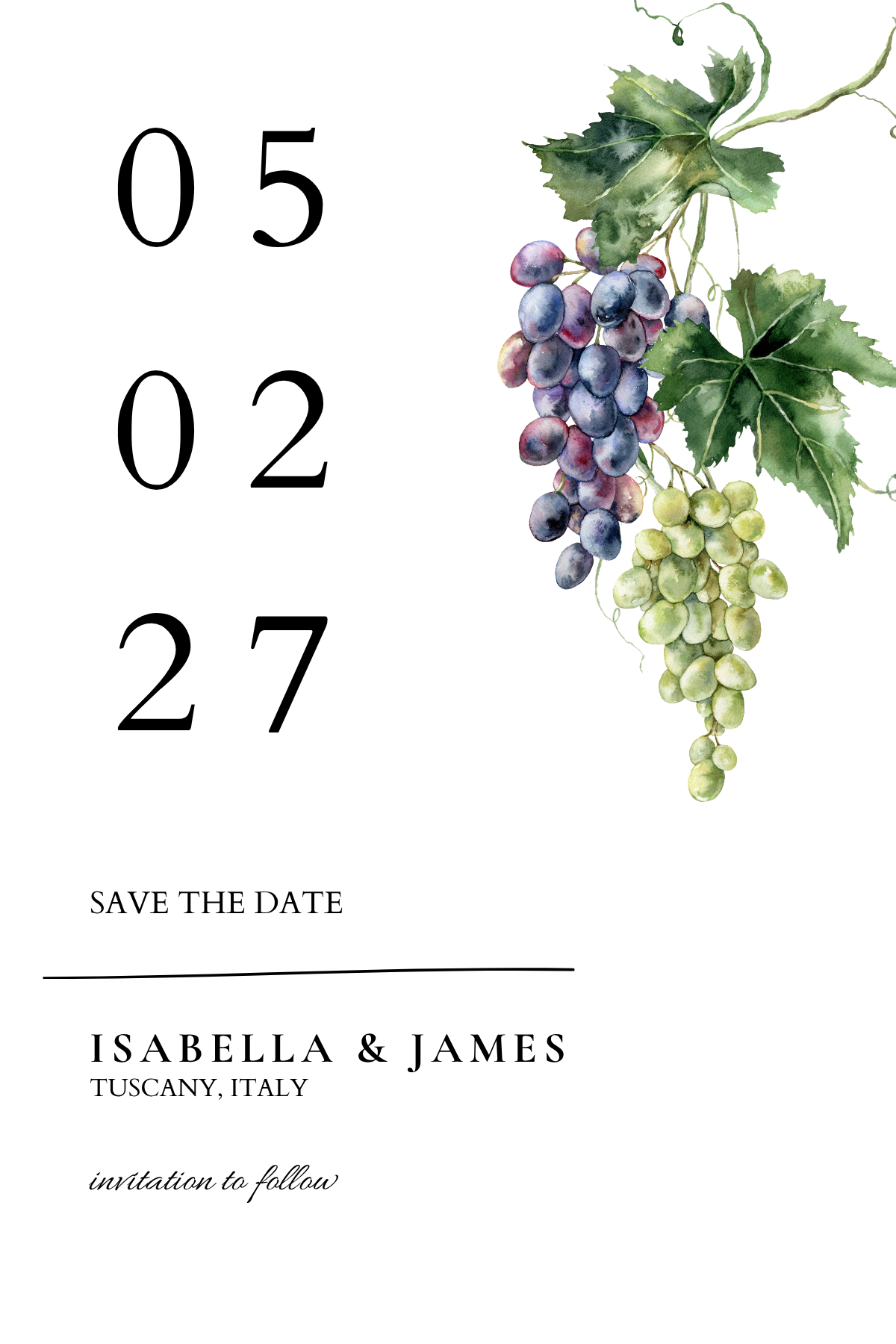Minimal Grape & Cypress