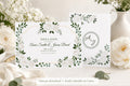 White Garden Save the Date Template | Editable Canva Save the Date | Printable White Floral | Botanical Save the Date | Instant Download