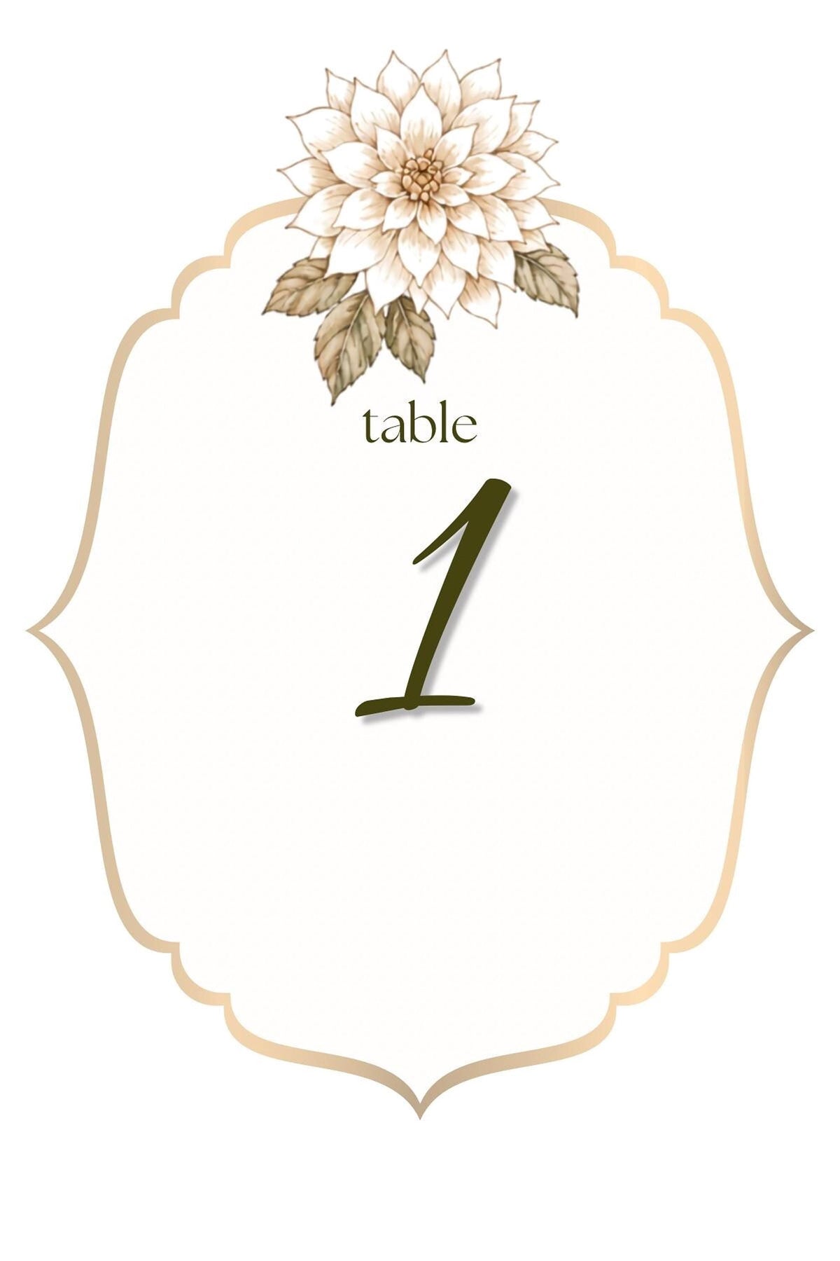 Autumn Table Numbers | Editable Canva Templates with Floral, Pumpkin & Grape Designs