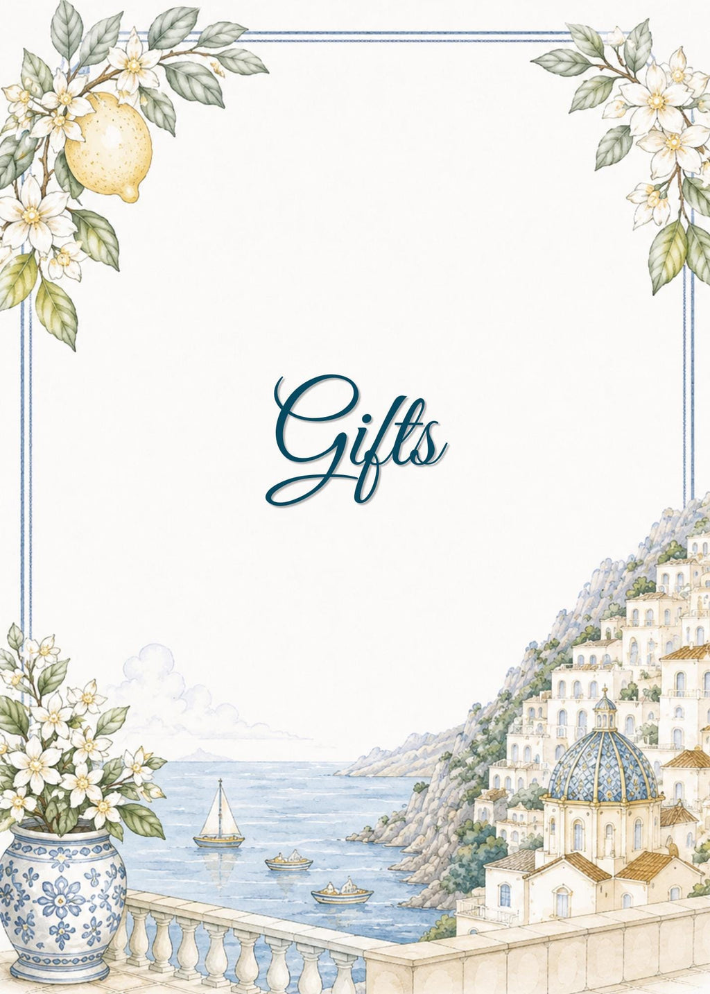 Editable Amalfi Coast Wedding Signs Bundle | 21 Reception Table Signs | Italian Lemon Wedding Decor | Printable Canva Templates