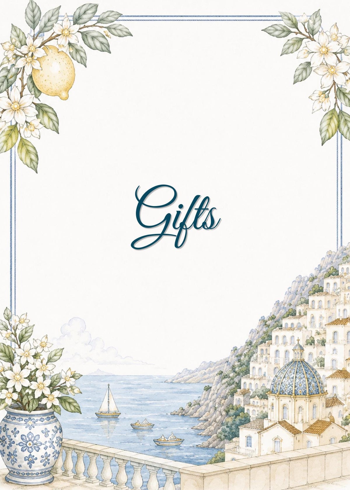 Editable Amalfi Coast Wedding Signs Bundle | 21 Reception Table Signs | Italian Lemon Wedding Decor | Printable Canva Templates