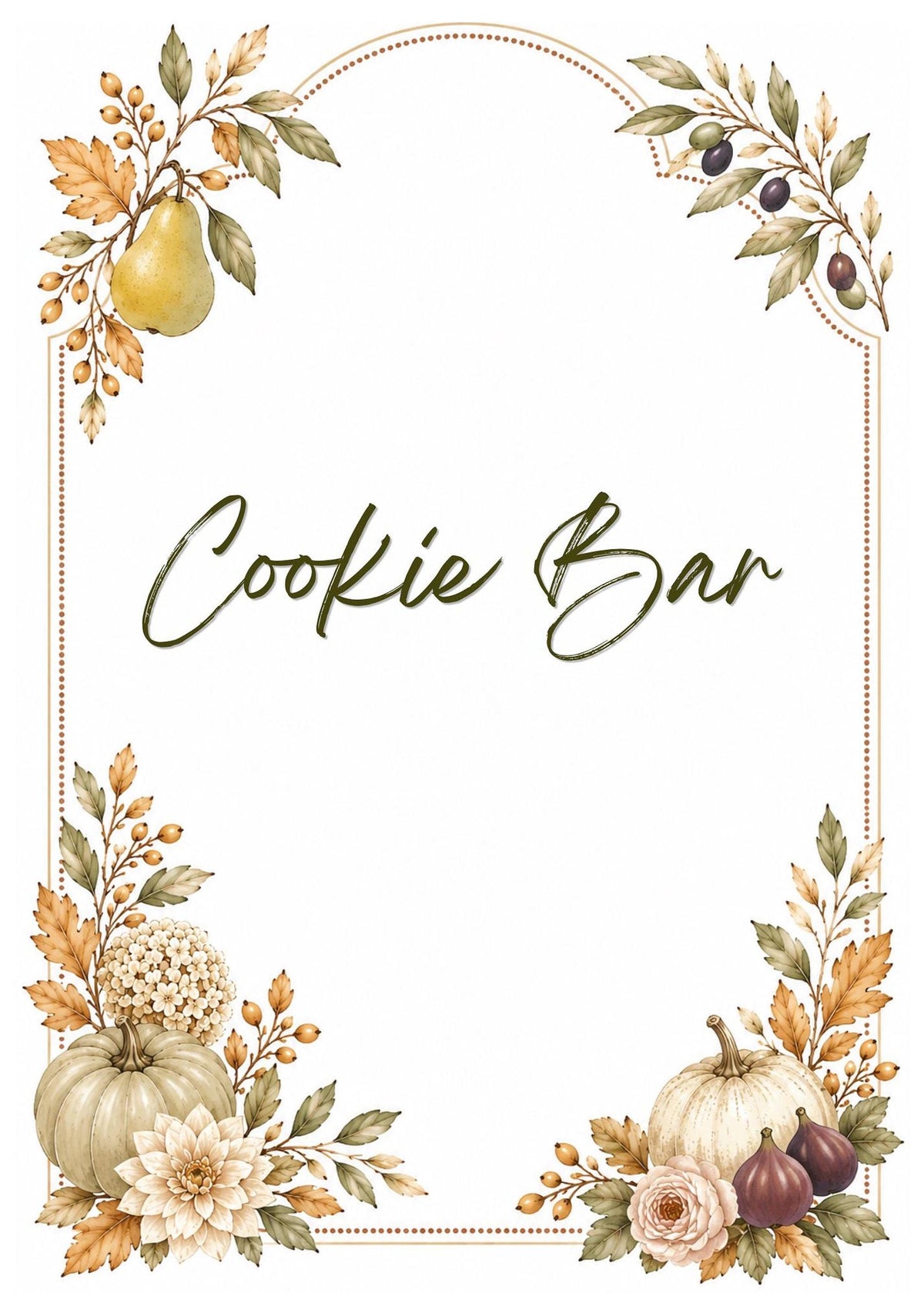 Autumn Harvest Wedding Table Sign Bundle, 23 Editable Canva for Fall Decor