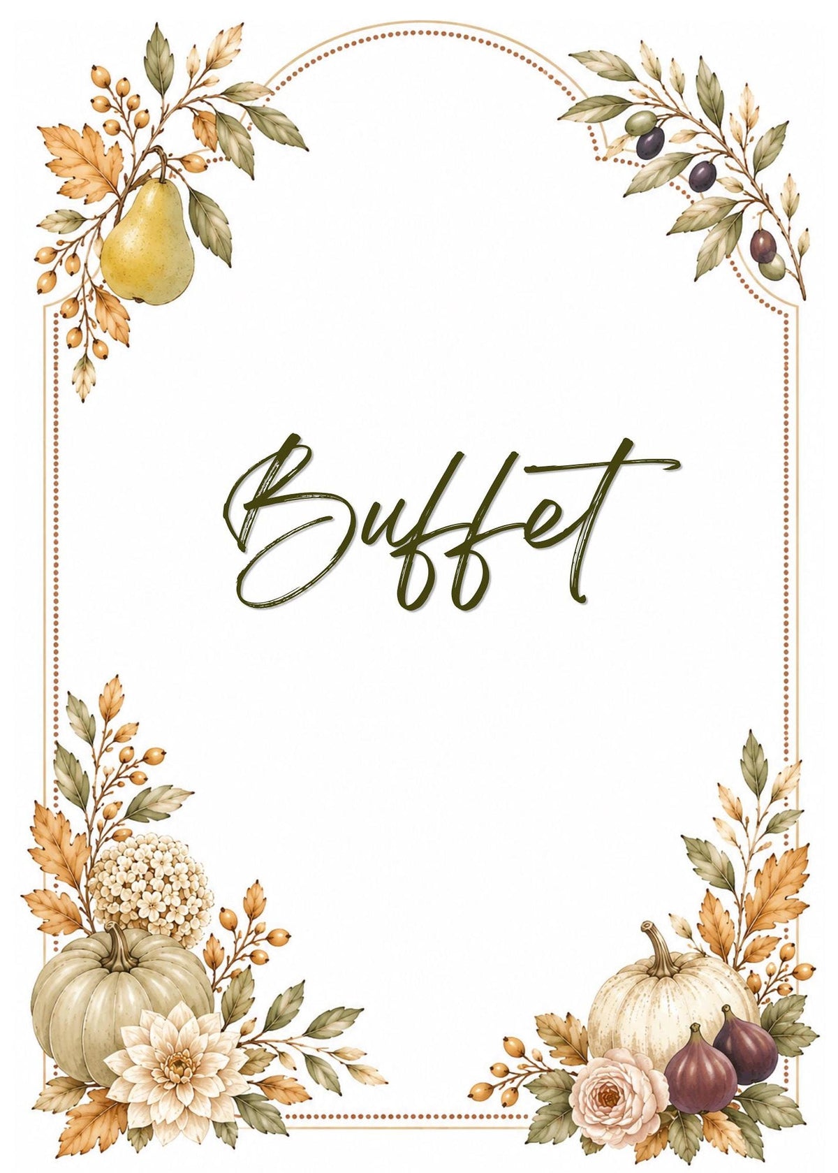 Autumn Harvest Wedding Table Sign Bundle, 23 Editable Canva for Fall Decor