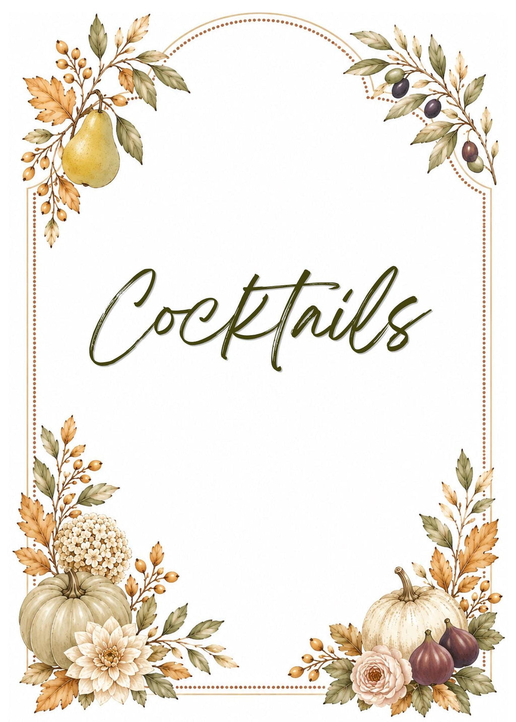 Autumn Harvest Wedding Table Sign Bundle, 23 Editable Canva for Fall Decor