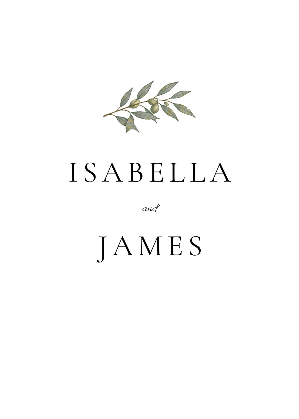 Minimal Olive Wedding Invitation Suite, Editable Canva Templates with RSVP and Details