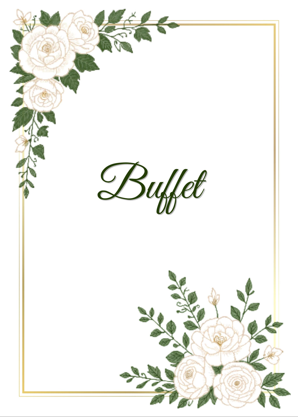 White Garden Wedding Sign Bundle | 33+ Editable Canva Reception Signs | Welcome Signs, Table Numbers & Tabletop Signs | Instant Download