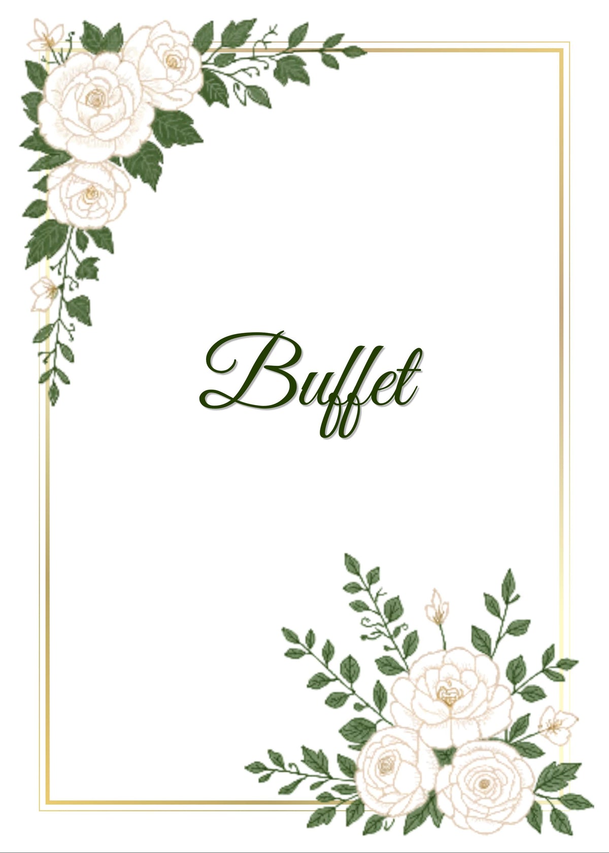 White Garden Wedding Sign Bundle | 33+ Editable Canva Reception Signs | Welcome Signs, Table Numbers & Tabletop Signs | Instant Download