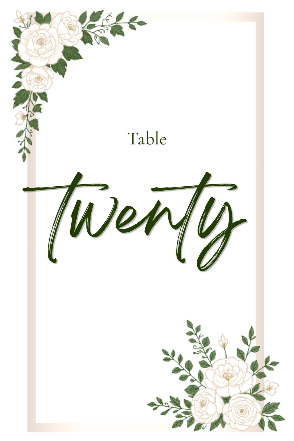White Garden Wedding Sign Bundle | 33+ Editable Canva Reception Signs | Welcome Signs, Table Numbers & Tabletop Signs | Instant Download
