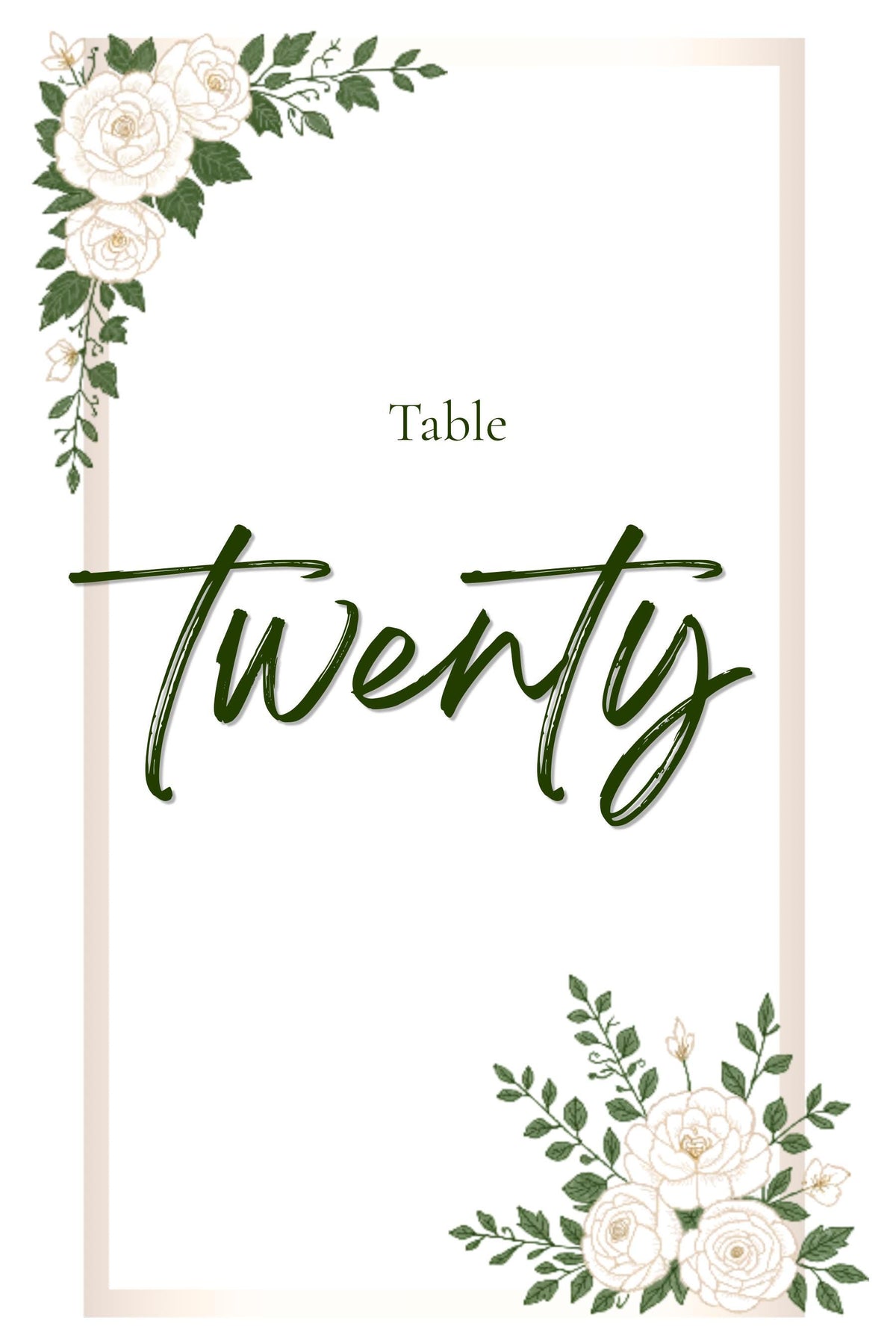 White Garden Wedding Sign Bundle | 33+ Editable Canva Reception Signs | Welcome Signs, Table Numbers & Tabletop Signs | Instant Download