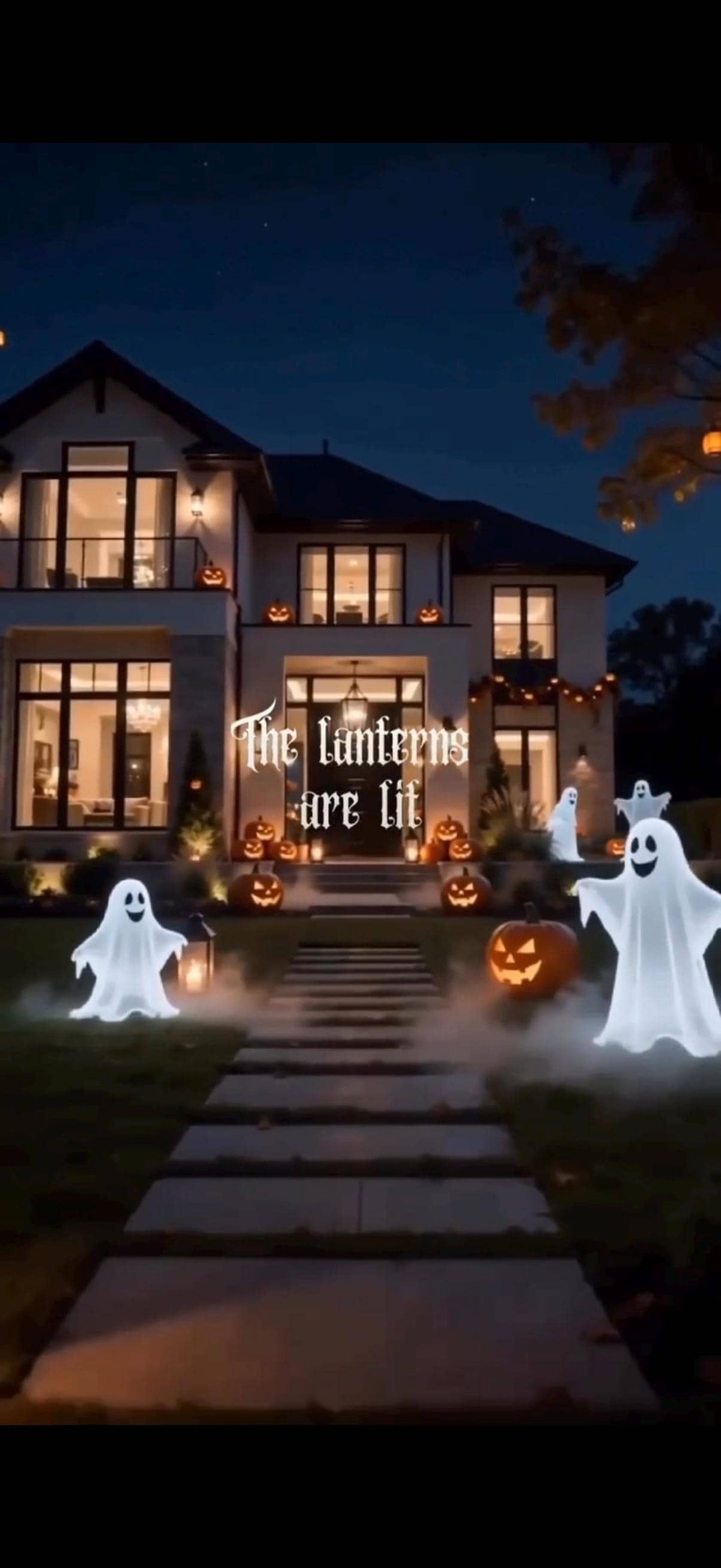 Cinematic Halloween Party Invitation | 2 Editable Canva Templates | Gothic & Modern Fonts | Mobile Video Invite