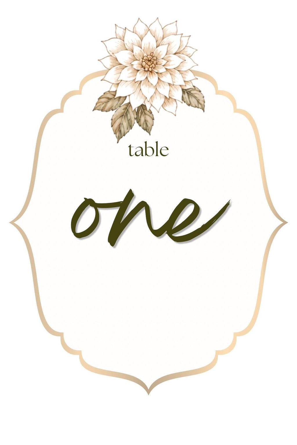 Autumn Table Numbers | Editable Canva Templates with Floral, Pumpkin & Grape Designs