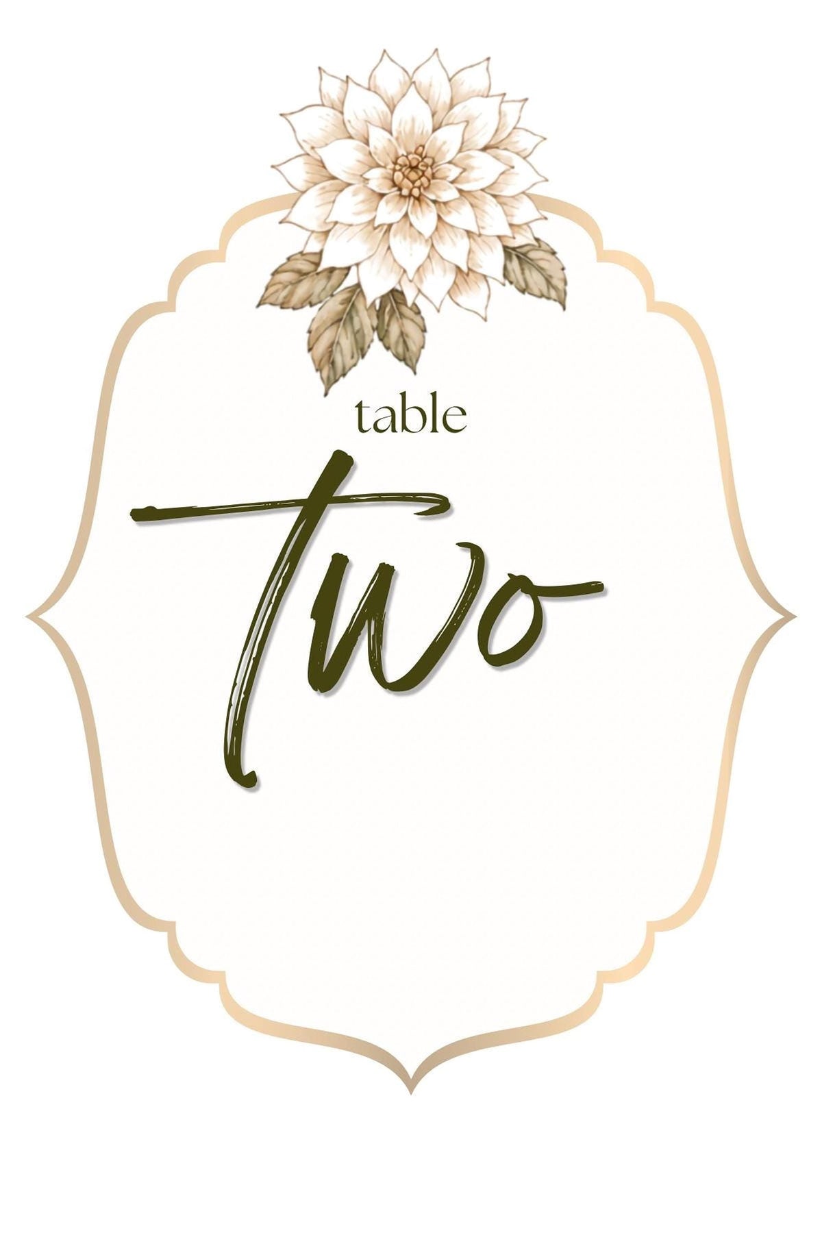Autumn Table Numbers | Editable Canva Templates with Floral, Pumpkin & Grape Designs