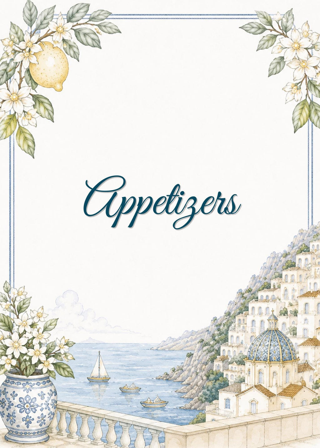 Editable Amalfi Coast Wedding Signs Bundle | 21 Reception Table Signs | Italian Lemon Wedding Decor | Printable Canva Templates