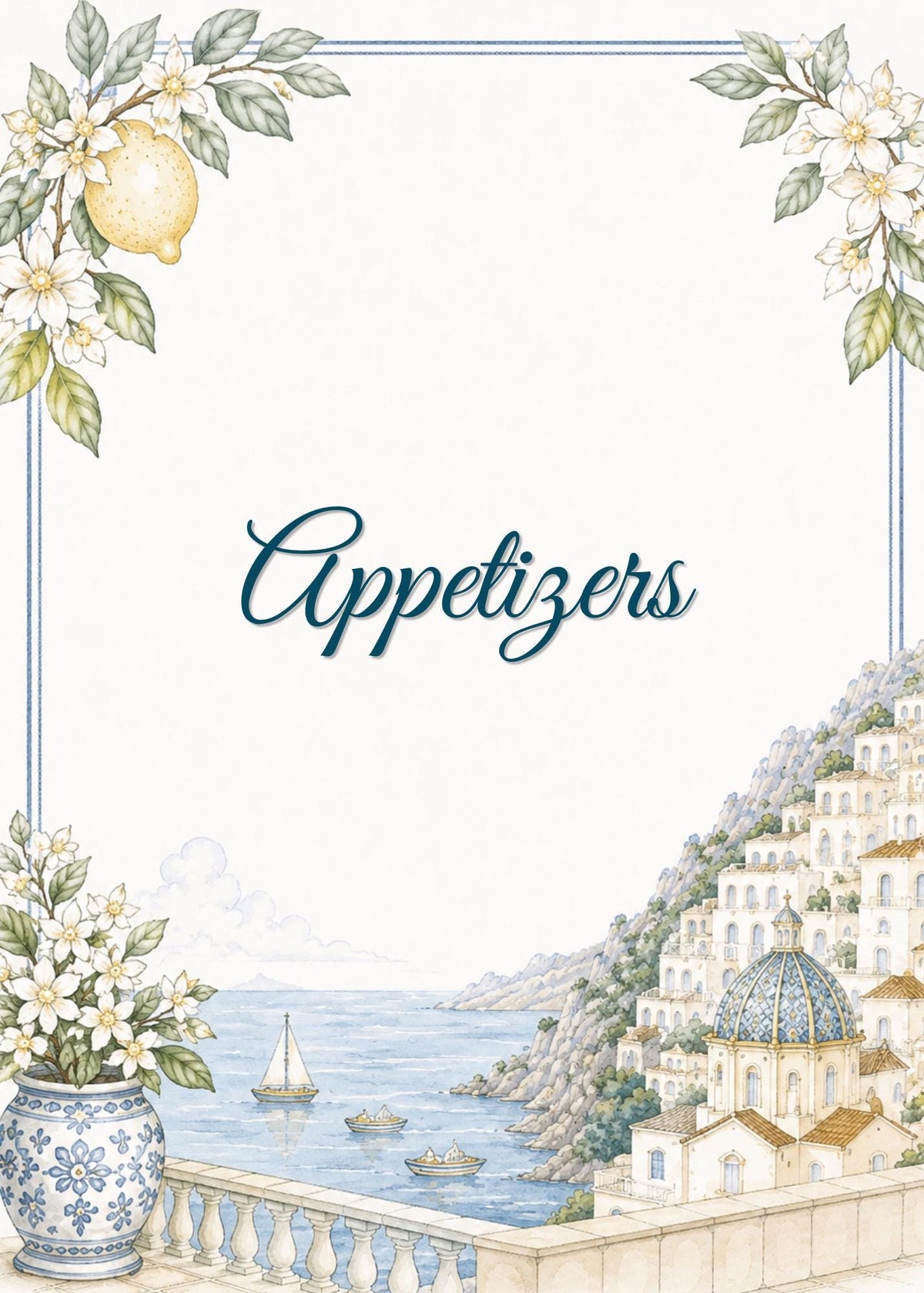 Editable Amalfi Coast Wedding Signs Bundle | 21 Reception Table Signs | Italian Lemon Wedding Decor | Printable Canva Templates