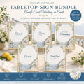 Editable Amalfi Coast Wedding Signs Bundle | 21 Reception Table Signs | Italian Lemon Wedding Decor | Printable Canva Templates