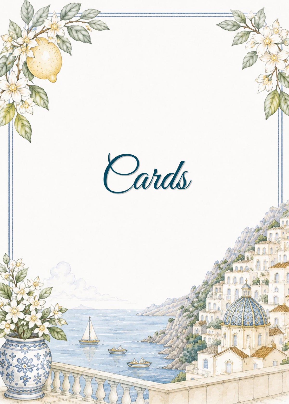 Editable Amalfi Coast Wedding Signs Bundle | 21 Reception Table Signs | Italian Lemon Wedding Decor | Printable Canva Templates