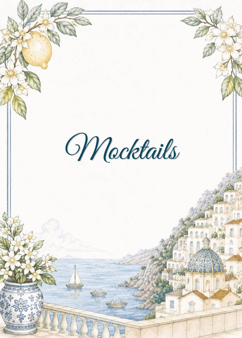 Editable Amalfi Coast Wedding Signs Bundle | 21 Reception Table Signs | Italian Lemon Wedding Decor | Printable Canva Templates