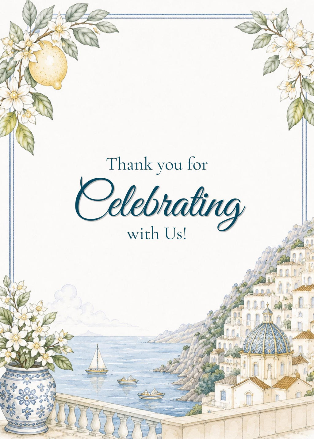Editable Amalfi Coast Wedding Signs Bundle | 21 Reception Table Signs | Italian Lemon Wedding Decor | Printable Canva Templates