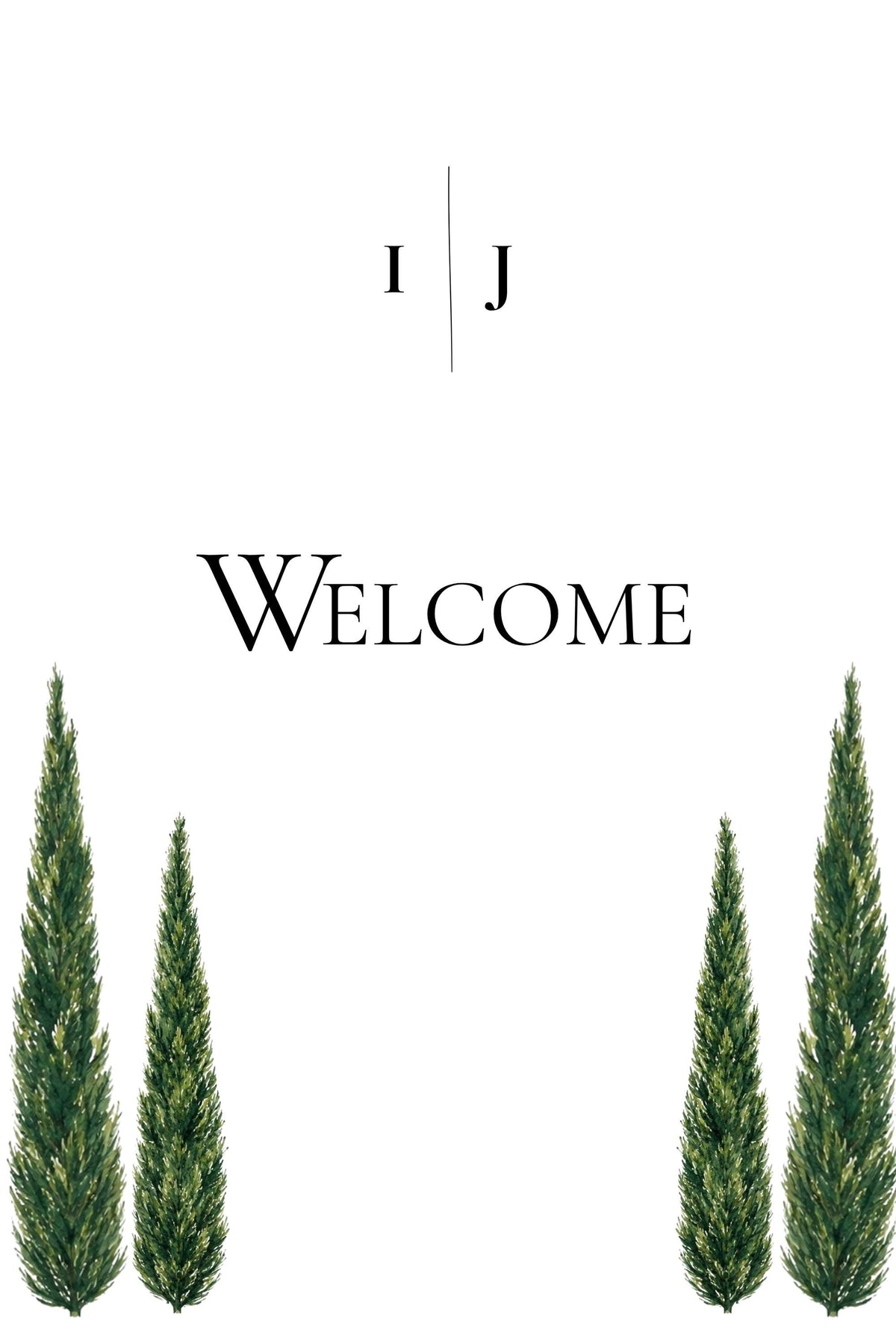 Minimal Cypress and Grape Wedding Reception Sign Bundle | 92 Editable Canva Templates | Welcome Signs, Table Numbers and Wedding Signage