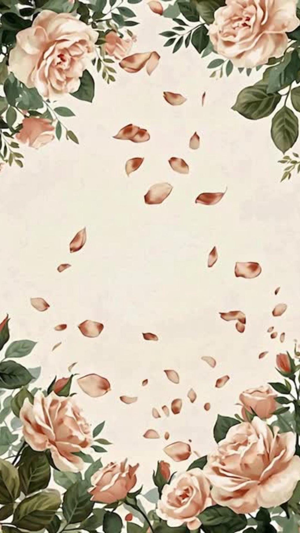 Animated Wedding Save the Date Template, Editable Canva Design with Floral Rose Garden Artwork