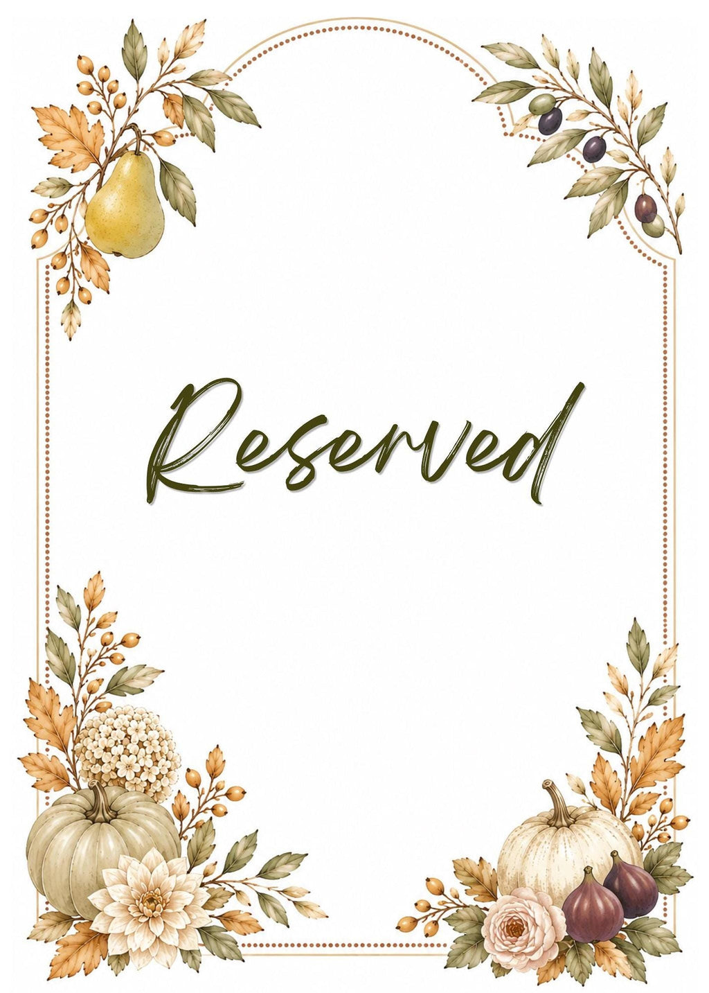 Autumn Harvest Wedding Table Sign Bundle, 23 Editable Canva for Fall Decor