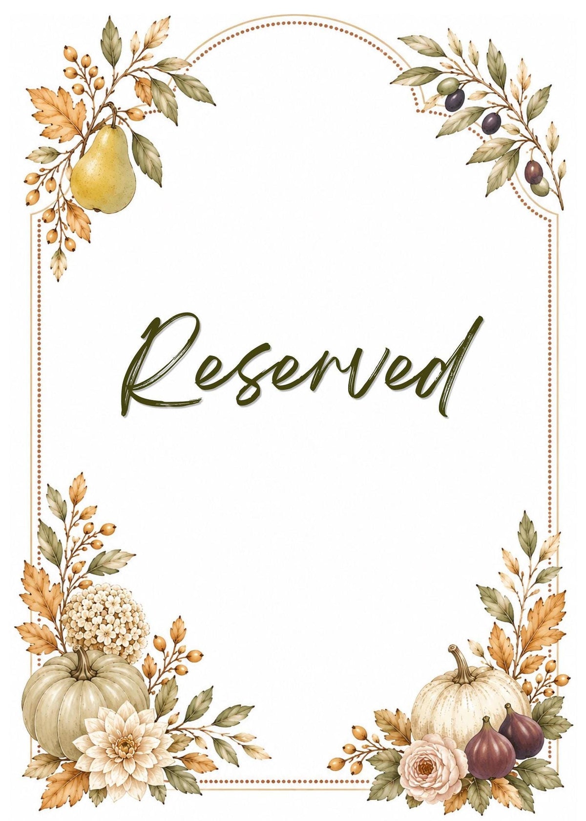 Autumn Harvest Wedding Table Sign Bundle, 23 Editable Canva for Fall Decor