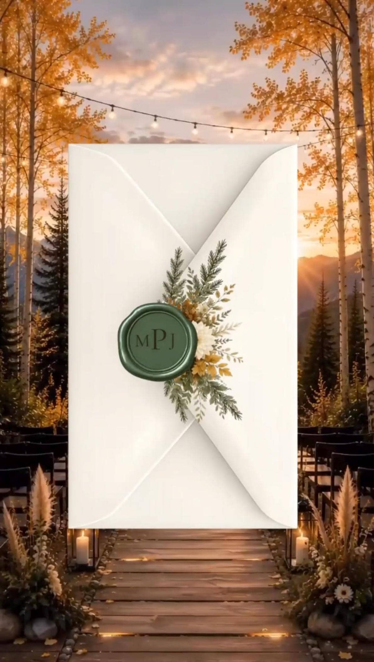 Animated Fall Save the Date Template | Editable in Canva | Autumn Wedding | 2 Versions - Rustic and Modern | Instant Download
