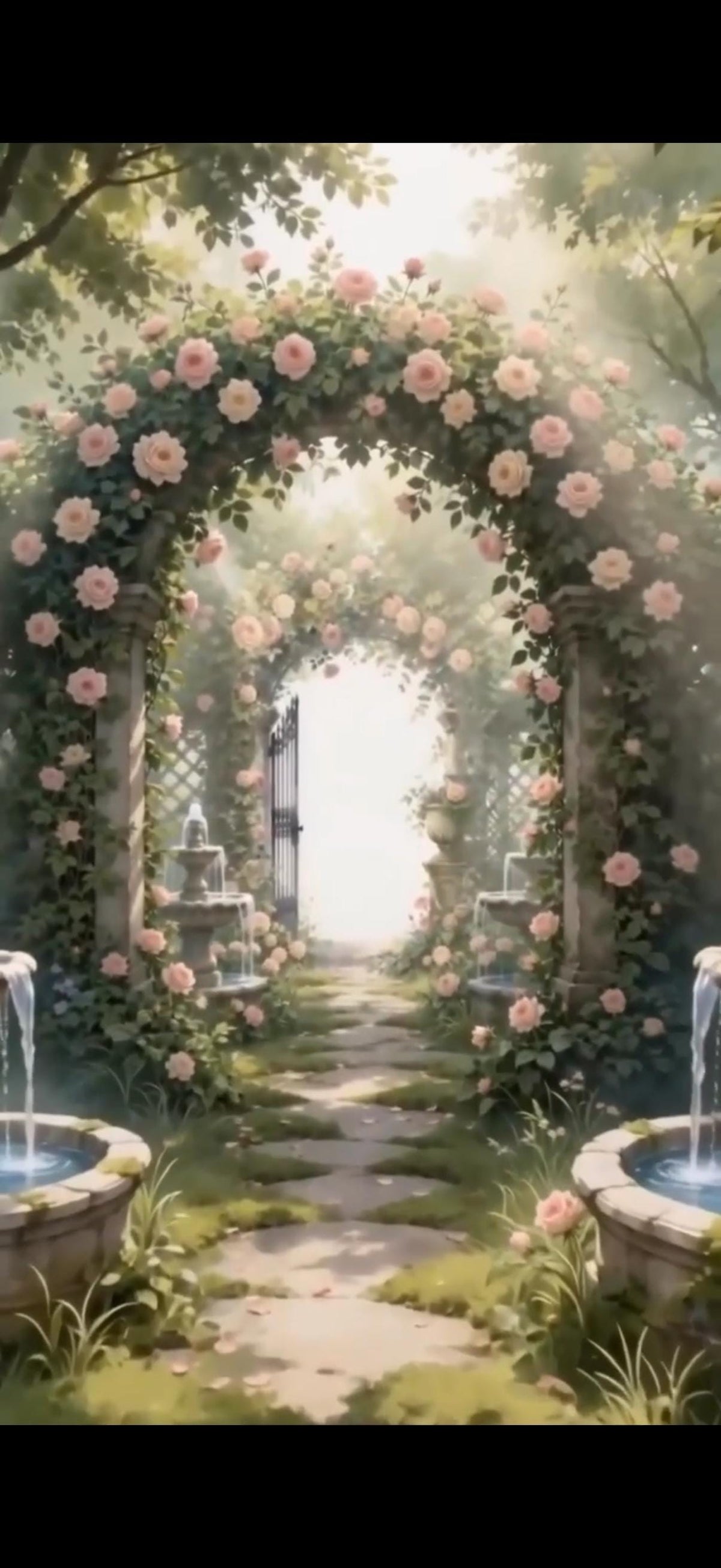 Cinematic Secret Garden Save the Date, Animated Canva Template, Instant Download