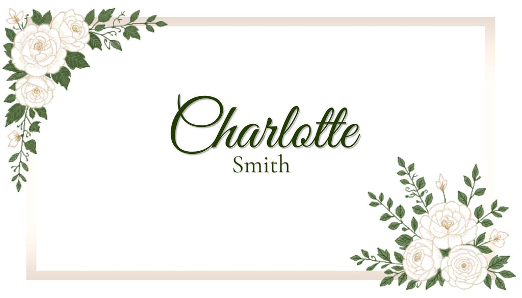 White Garden Wedding Place Cards | Editable Canva Place Card Template | Flat & Folded Tent Cards | Printable Wedding Seating Cards | Instant