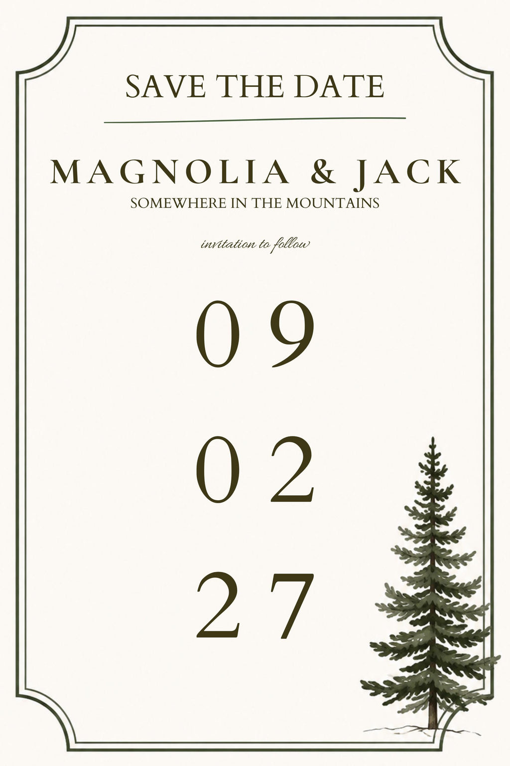 Mountain Wedding Invitation Suite, 33 Editable Canva Templates, Minimal Wedding Bundle, Save the Date, RSVP, Details Card, and More