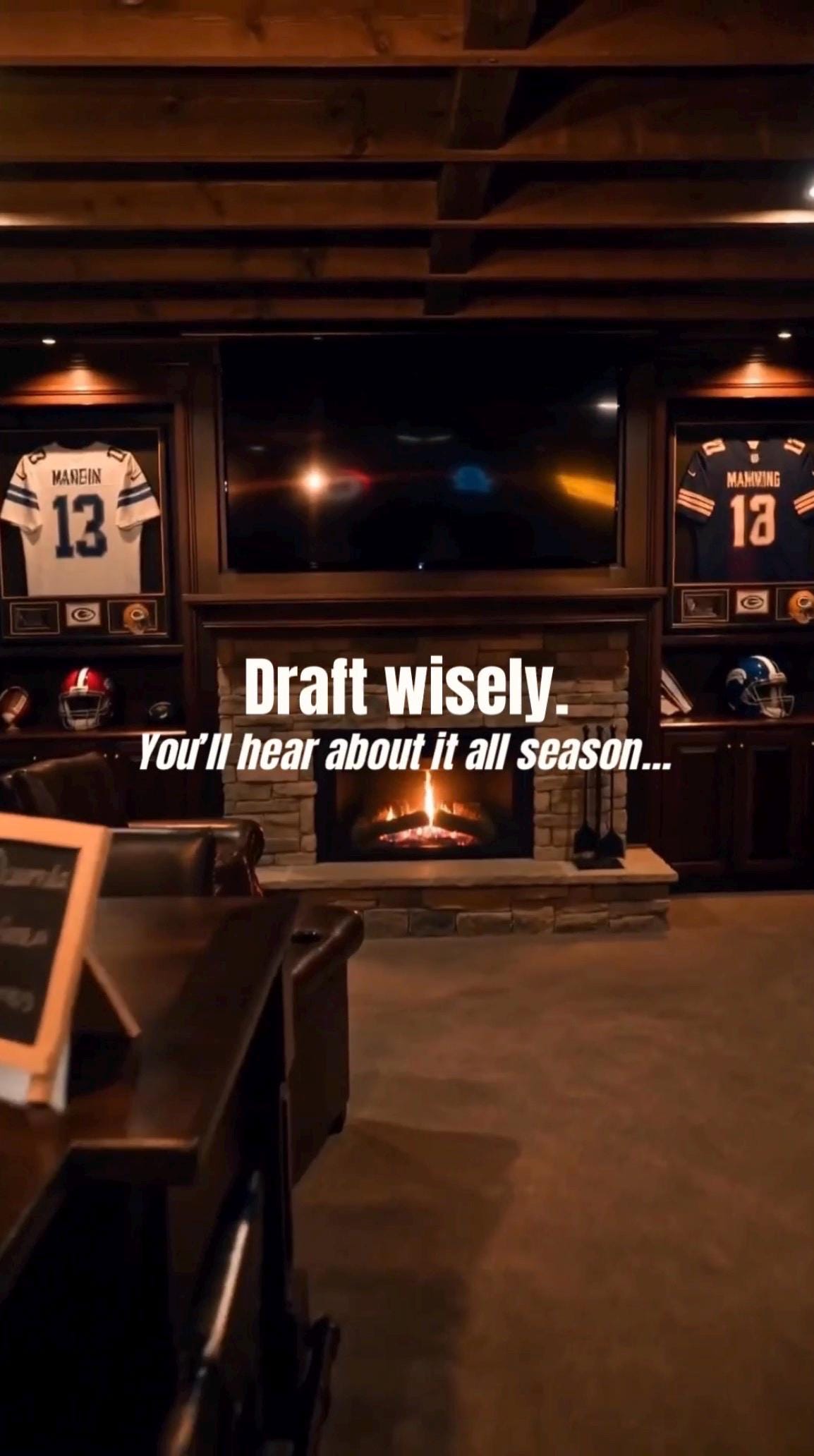 Fantasy Football Draft Invitation | 2 Cinematic Draft Night Invites | Editable Canva Templates | 2026 Fantasy Football Party Invite