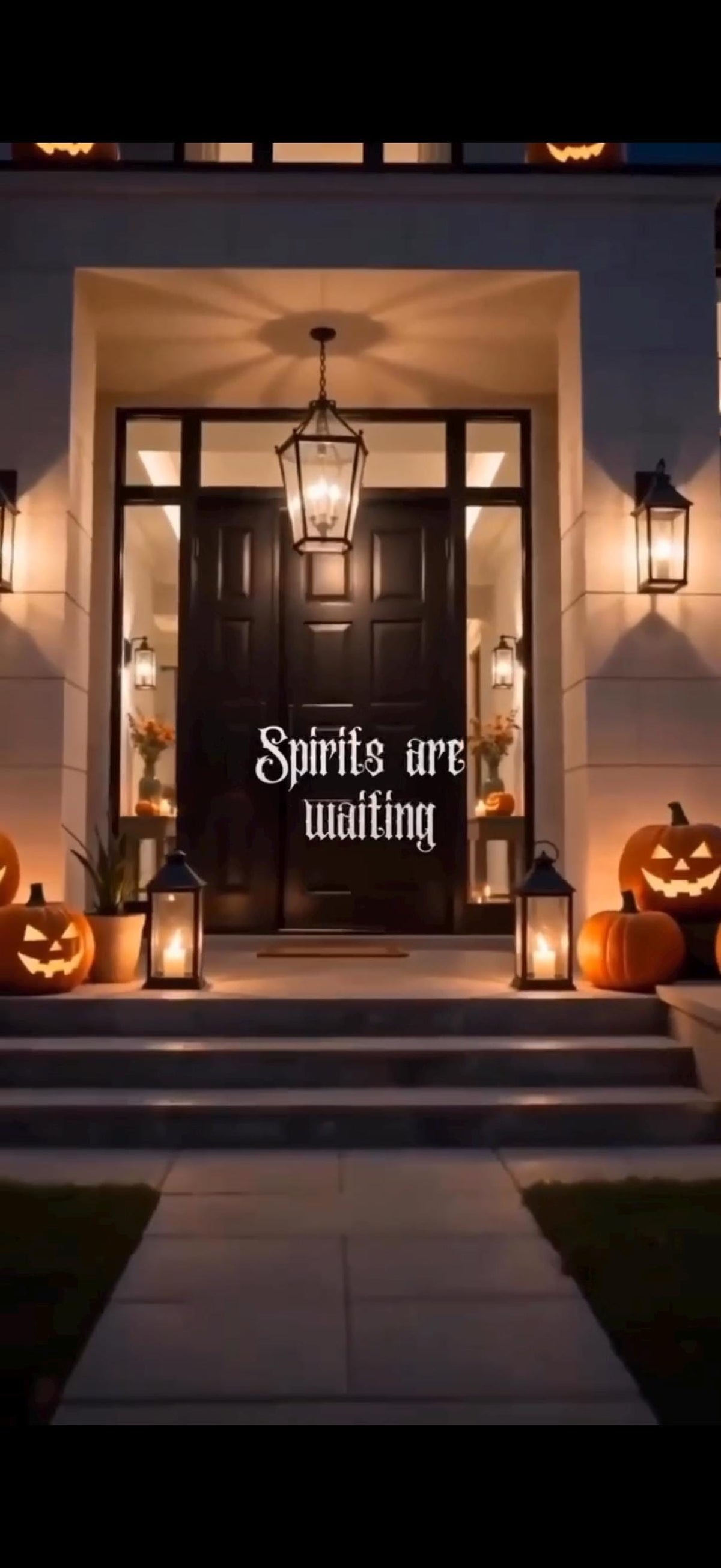 Cinematic Halloween Party Invitation | 2 Editable Canva Templates | Gothic & Modern Fonts | Mobile Video Invite