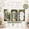A collage of three garden path scenes, each with text, and a teacup with flowers in the foreground, all on a light background with text overlay.