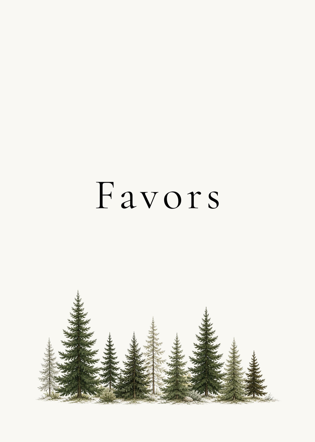 Minimal Mountain Wedding Table Numbers & Reception Signs Bundle, 116 Editable Canva Templates