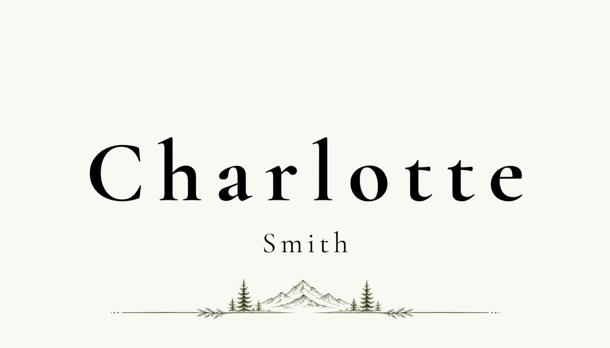 Minimal Mountain Wedding Place Card Templates, 14 Editable Canva Place Cards including Flat & Folded Options