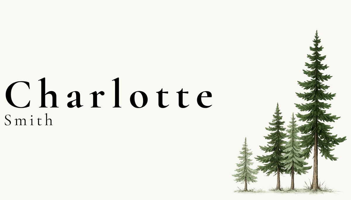 Minimal Mountain Wedding Place Card Templates, 14 Editable Canva Place Cards including Flat & Folded Options