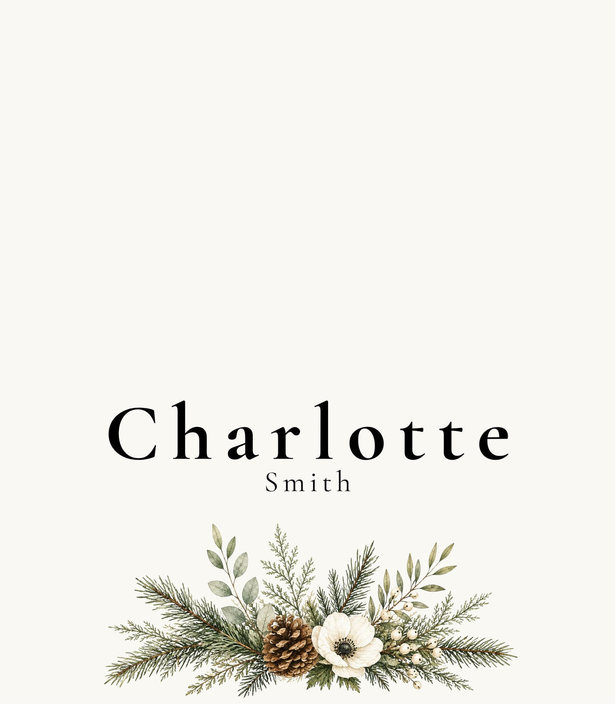 Minimal Mountain Wedding Place Card Templates, 14 Editable Canva Place Cards including Flat & Folded Options