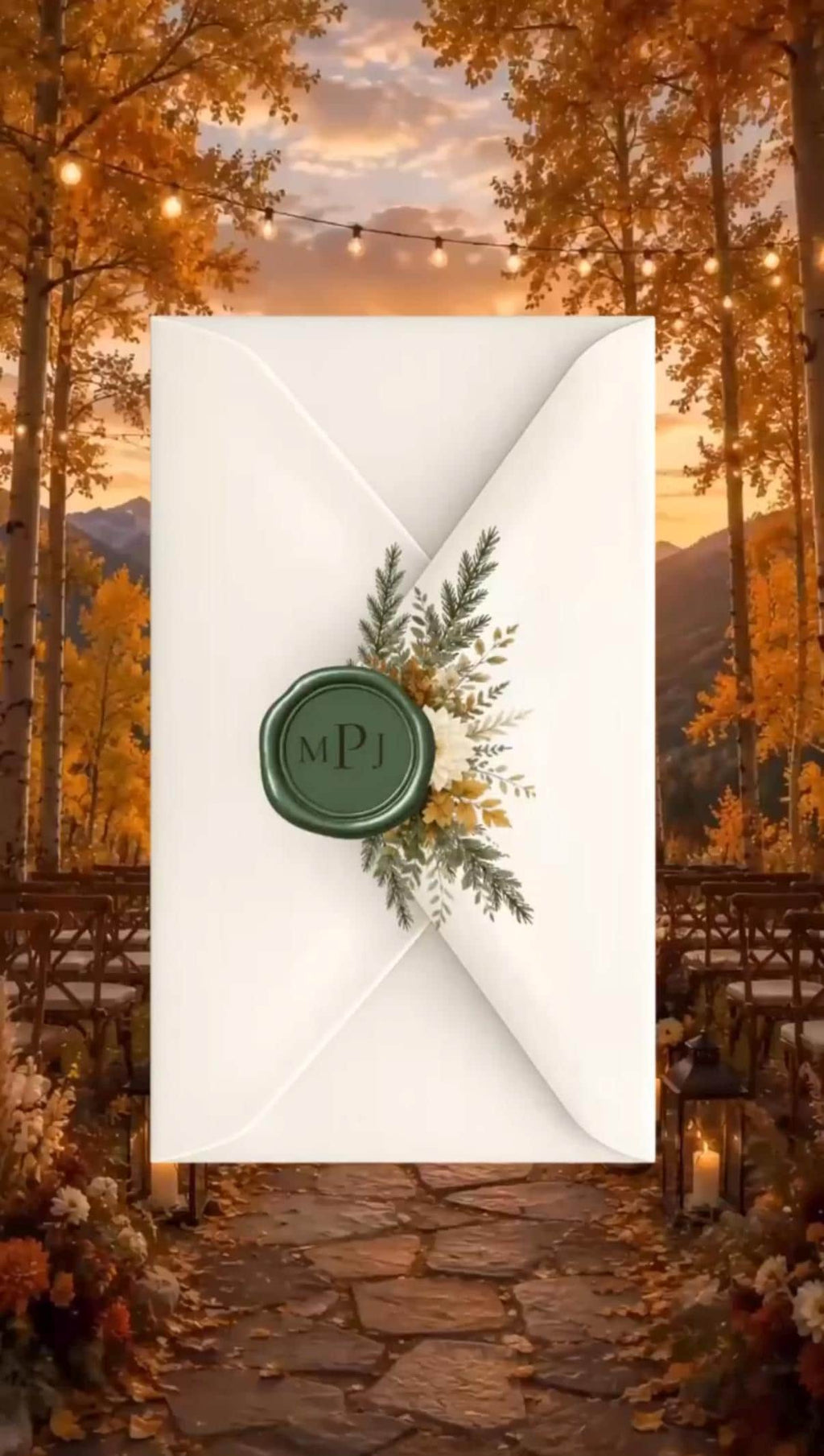 Animated Fall Save the Date Template | Editable in Canva | Autumn Wedding | 2 Versions - Rustic and Modern | Instant Download