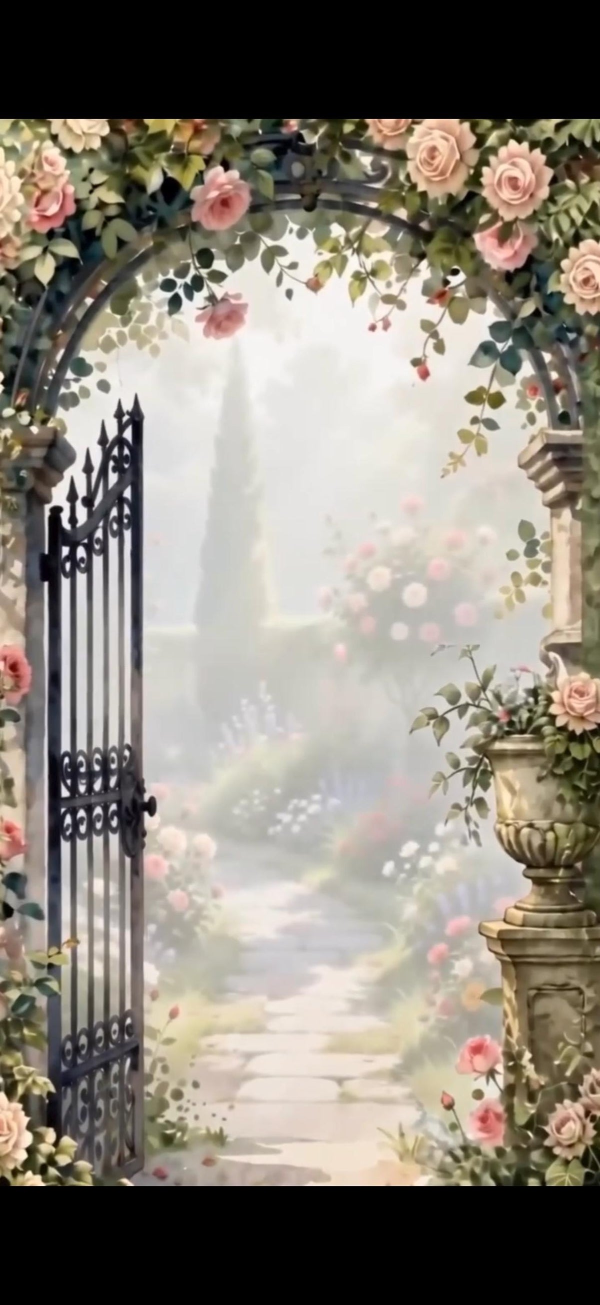 Cinematic Secret Garden Bridal Brunch Invitation | Animated Canva Template | Instant Download