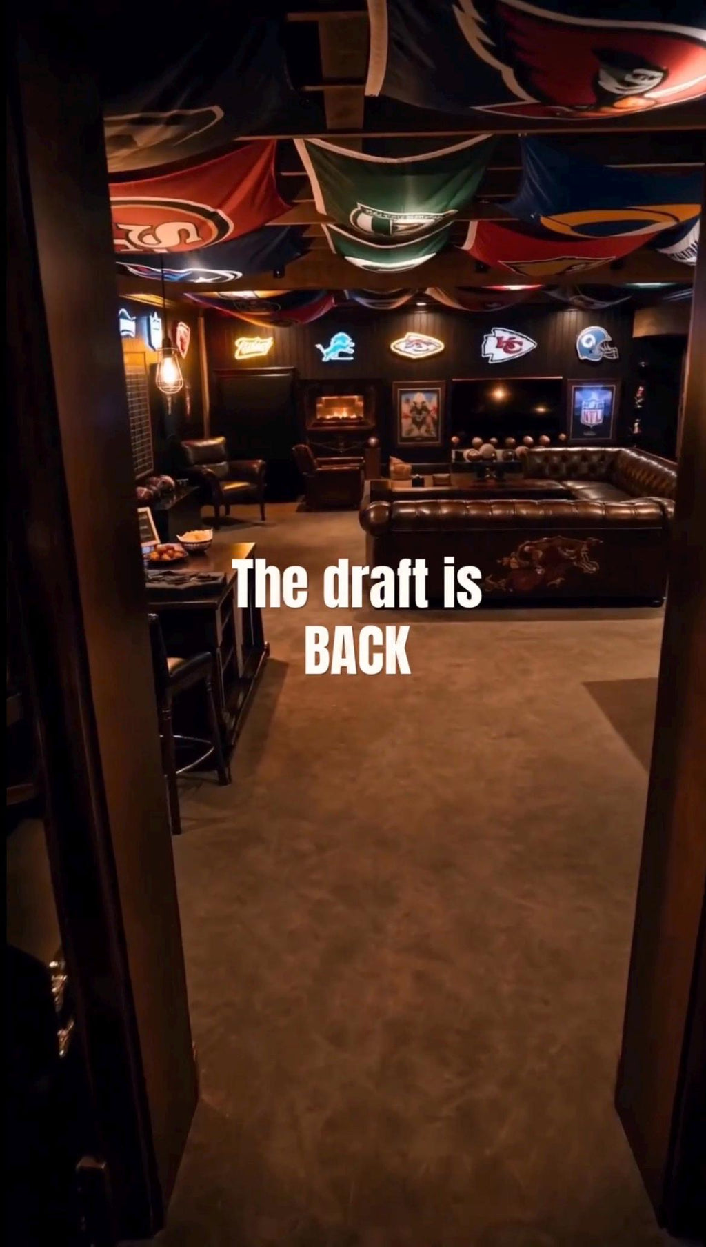 Fantasy Football Draft Invitation | 2 Cinematic Draft Night Invites | Editable Canva Templates | 2026 Fantasy Football Party Invite
