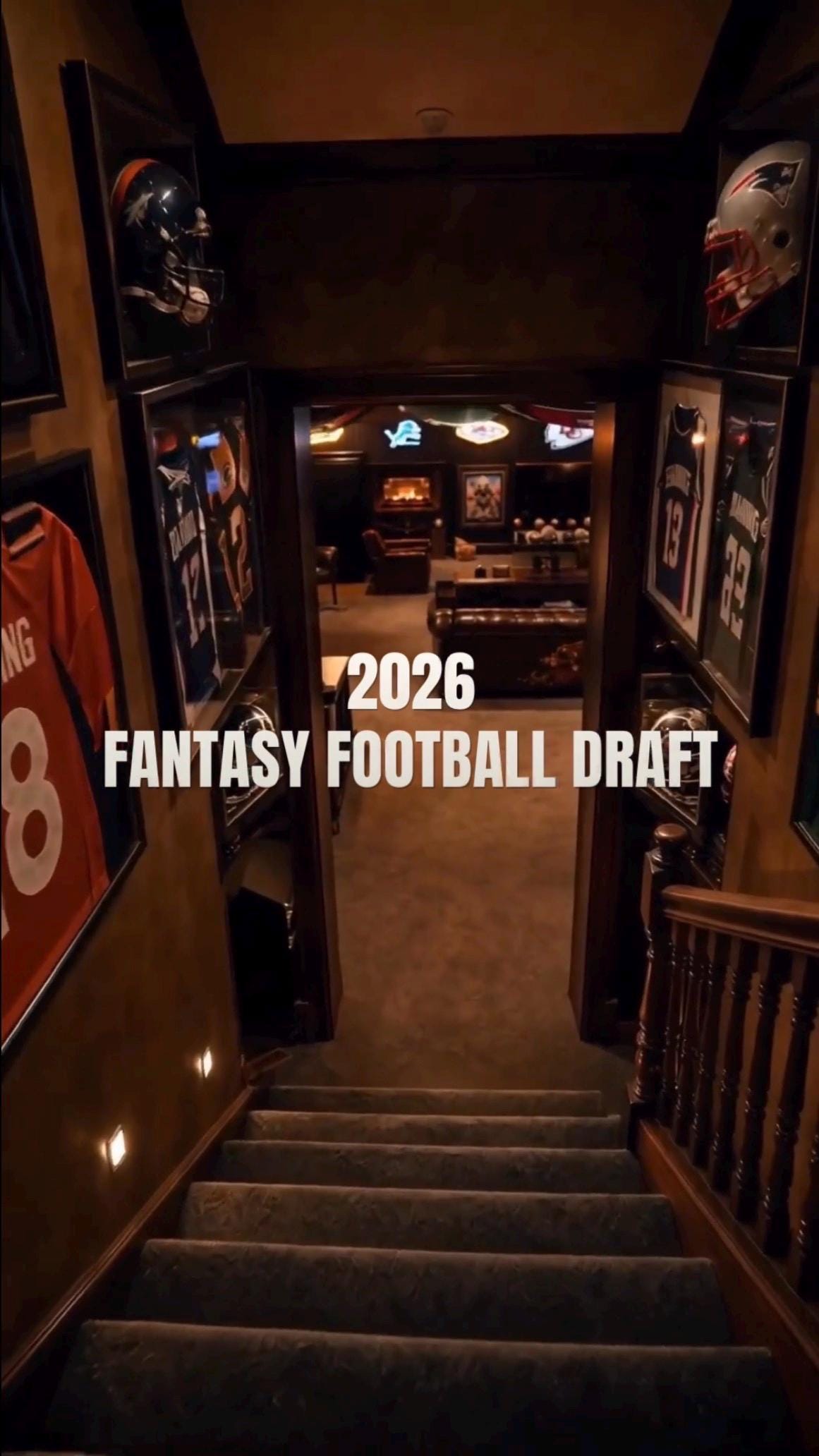 Fantasy Football Draft Invitation | 2 Cinematic Draft Night Invites | Editable Canva Templates | 2026 Fantasy Football Party Invite