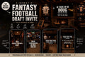 Fantasy Football Draft Invitation | 2 Cinematic Draft Night Invites | Editable Canva Templates | 2026 Fantasy Football Party Invite