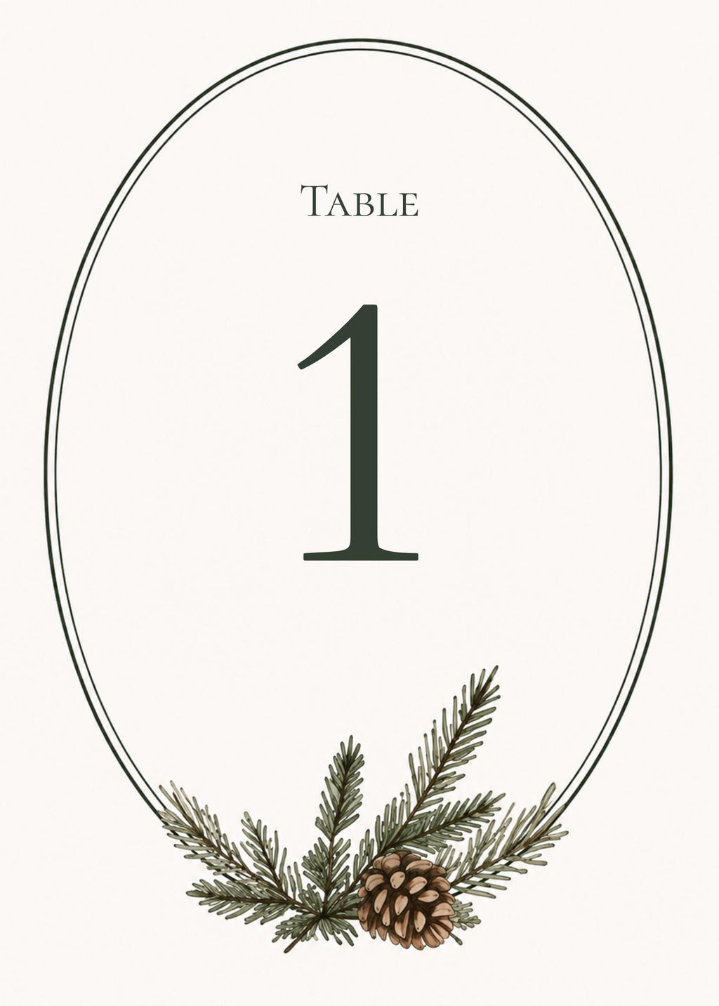 Minimal Mountain Wedding Table Numbers & Reception Signs Bundle, 116 Editable Canva Templates
