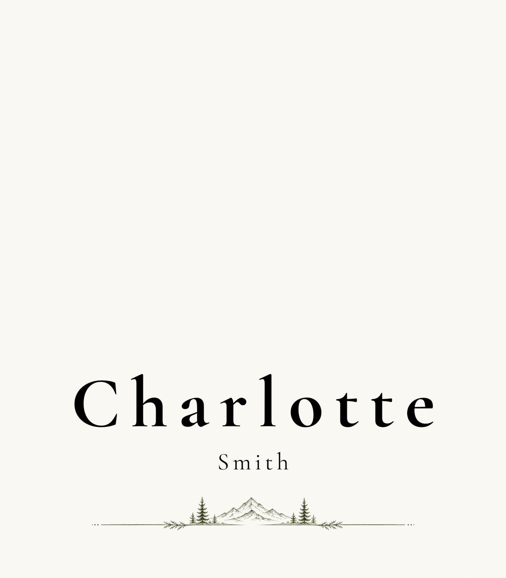 Minimal Mountain Wedding Place Card Templates, 14 Editable Canva Place Cards including Flat & Folded Options