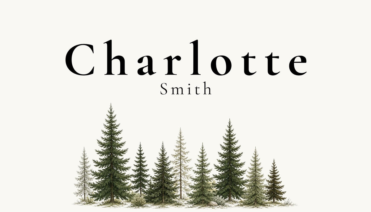Minimal Mountain Wedding Place Card Templates, 14 Editable Canva Place Cards including Flat & Folded Options