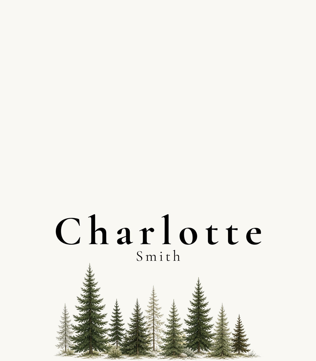 Minimal Mountain Wedding Place Card Templates, 14 Editable Canva Place Cards including Flat & Folded Options