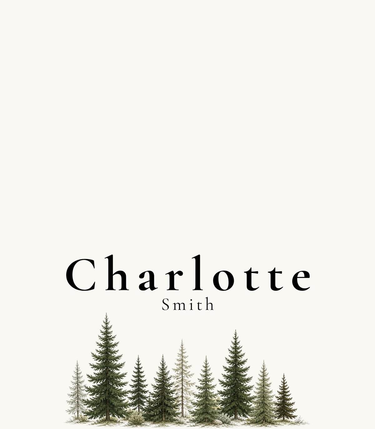 Minimal Mountain Wedding Place Card Templates, 14 Editable Canva Place Cards including Flat & Folded Options