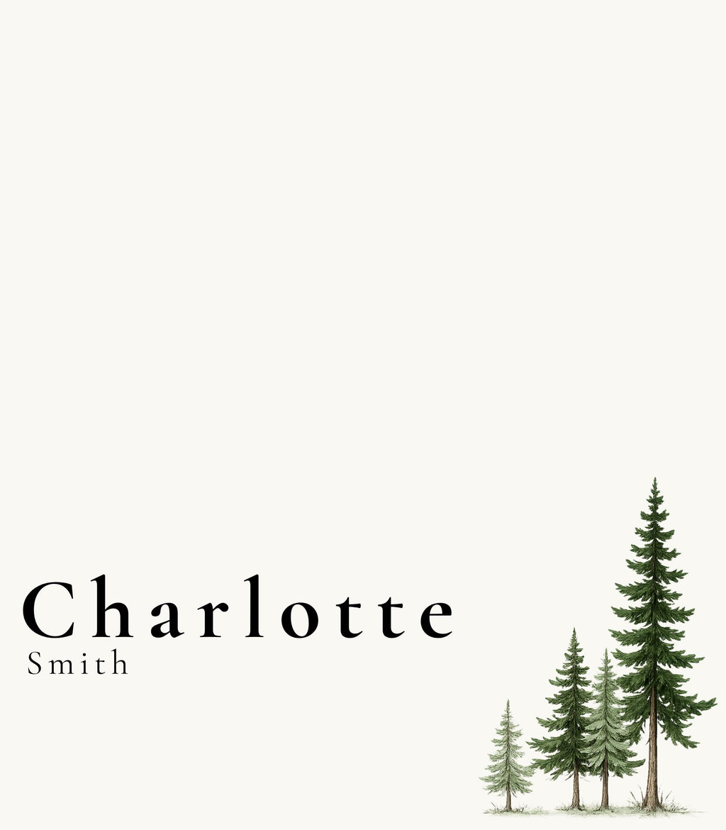 Minimal Mountain Wedding Place Card Templates, 14 Editable Canva Place Cards including Flat & Folded Options