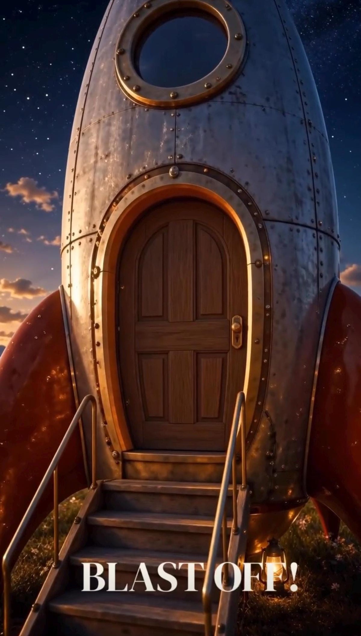 Cinematic Space Adventure Birthday Invitation | Animated, Digital, and Editable in Canva