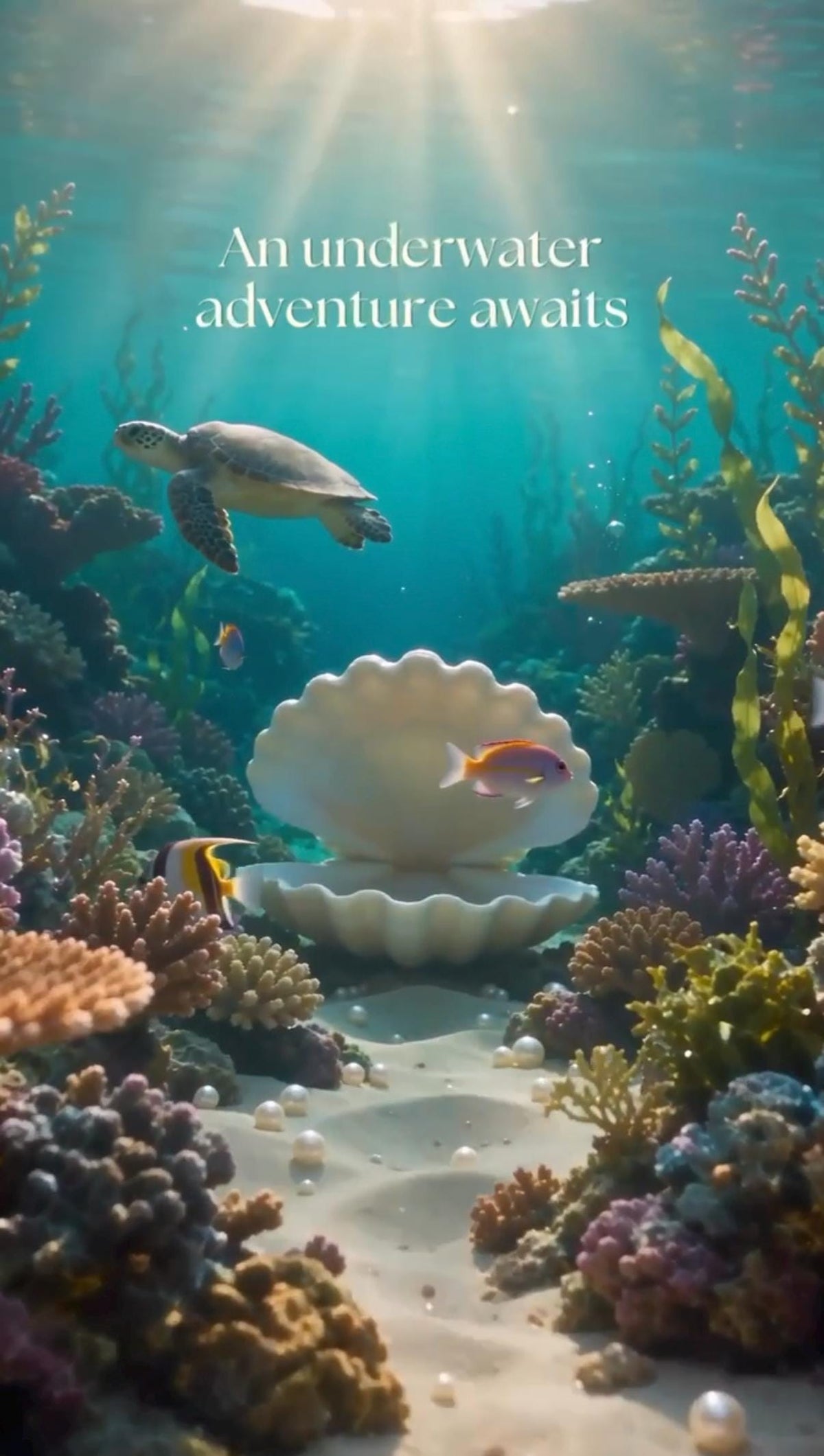 Cinematic Under the Sea Birthday Invitation Template | Digital and Editable in Canva